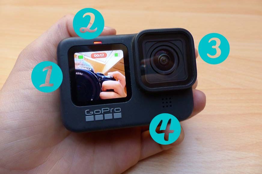 gopro hero 9 black ecran avant